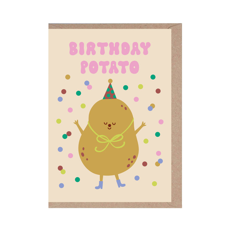 Carte Patate d'anniversaire