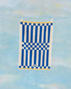 Striped Clubhouse Towel: Red / Hand Towel