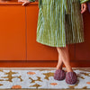 Tapis de bain runner Fleurs