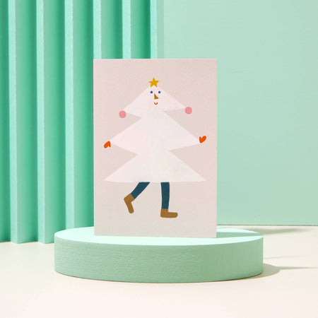 Carte de souhaits Madame Sapin