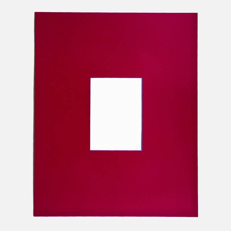 Passe-partout rouge 16x20 po  [Ouverture 5x7po]