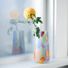 Rainbow vase in blown glass 