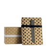 Roll of white polka dot kraft wrapping paper 30ft