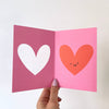 Love heart greeting card 