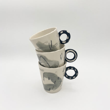 Tasse abstraite en porcelaine [modèles variés]