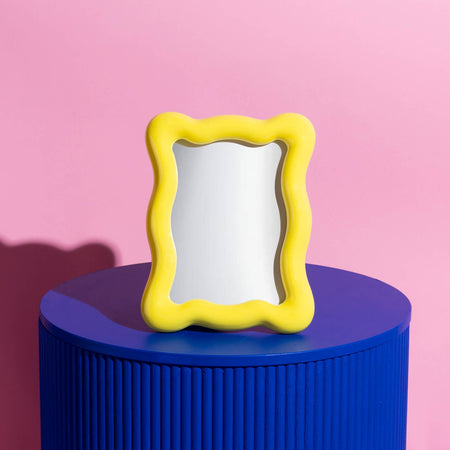 Cadre ondulé Raffels jaune néon