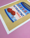 Risograph poster 'Can Water Chestnuts'