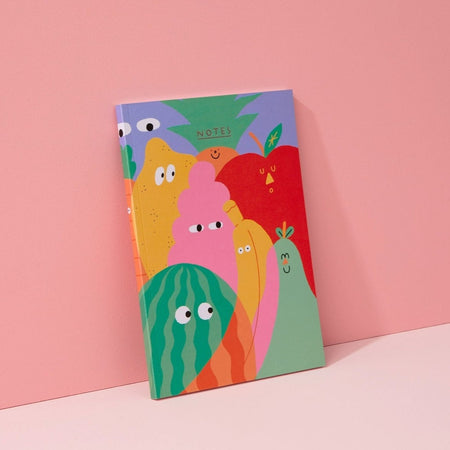 Carnet de notes Fruity faces [pages blanches]