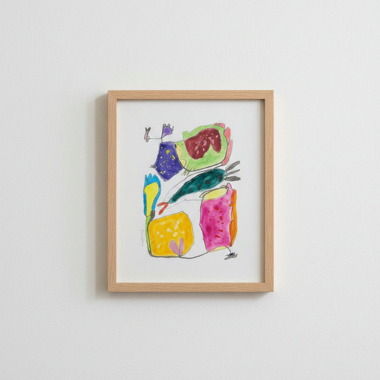 Oeuvre originale 'pouce vert no.13'