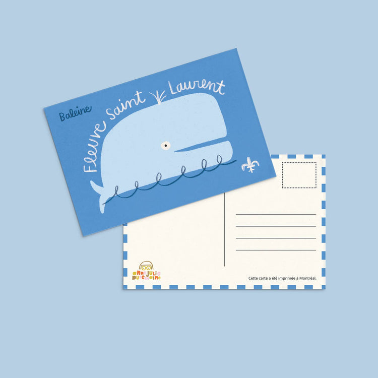 Whale postcard 