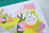 Affiche risographie 'Creepy Crawly'