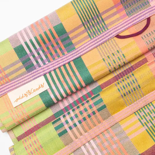 Wild Weave Pink-Green Dish Towel