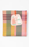 Wild Weave Pink-Green Dish Towel