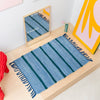Petit tapis Rayé bleu