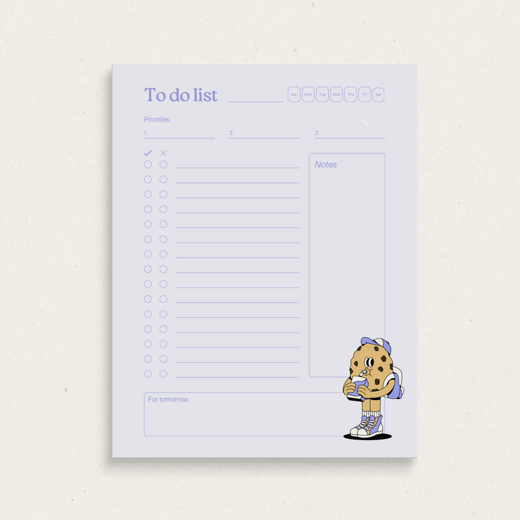 Bloc-notes to-do Cookie