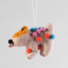 Willa dog felt ornament