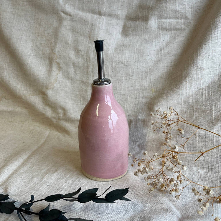 Huilier rose en céramique