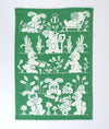 Garden Rabbits Dish Towel