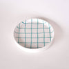 Petite assiette Grid amalfi menthe