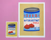 Risograph poster 'Can Water Chestnuts'