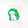 Affiche sérigraphie 'Sleepy Flower Field Pup'