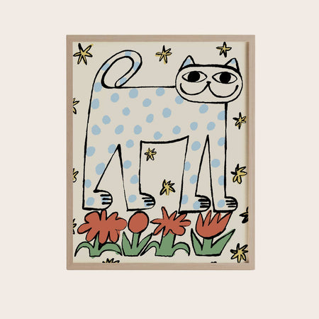 Poster 'Cat in the garden'