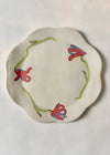 Lavender and rose floral plate [various sizes]