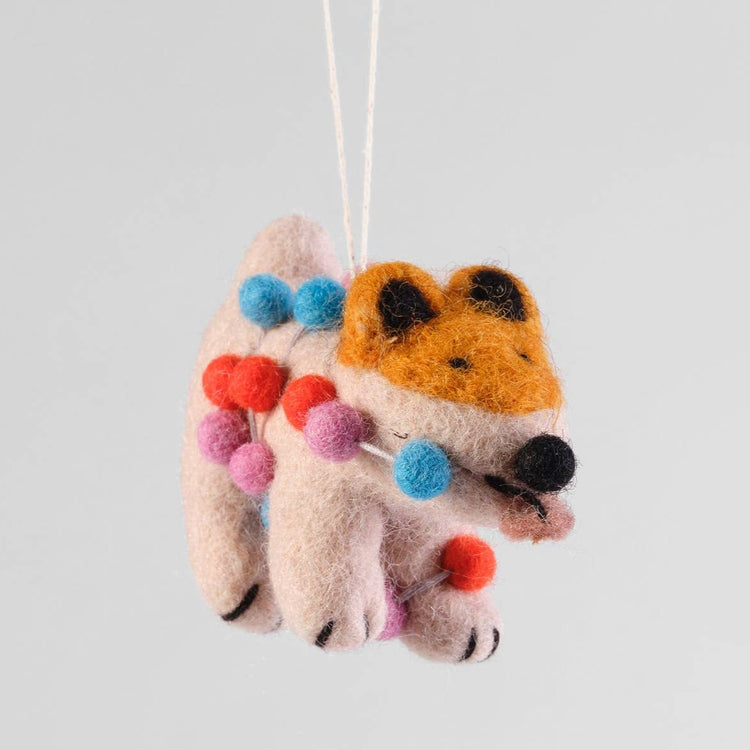 Willa dog felt ornament