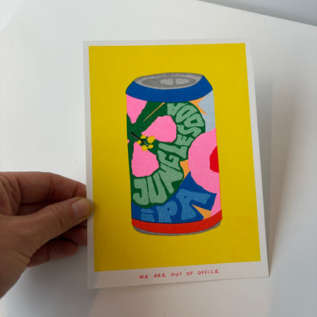 Affichette risographie 'Can of Jungle Soda Ipa' [tel quel]