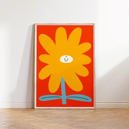 Affiche 'Fleur jaune'