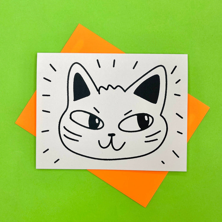 Carte de souhaits Joli Chat