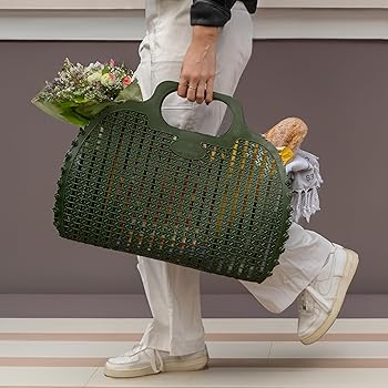 Grand panier pliable [couleurs variées]