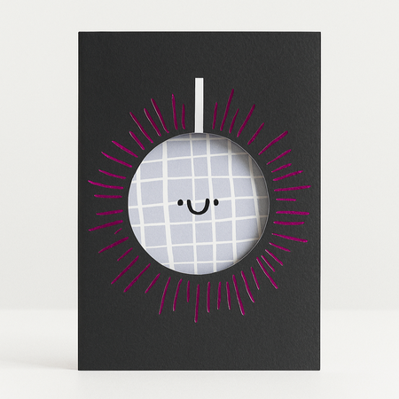 Carte de souhaits Boule disco