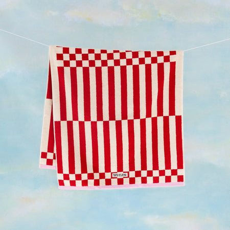 Serviette de bain Clubhouse rouge