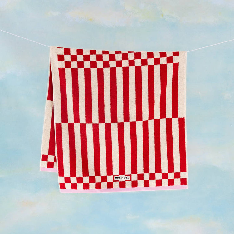 Serviette de bain Clubhouse rouge