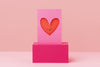 Love heart greeting card 