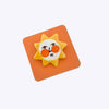 Broche en céramique Soleil d'été