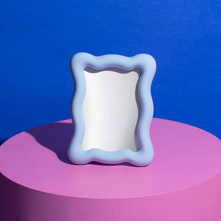 Cadre ondulé Raffels bleu clair