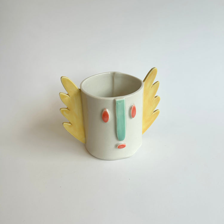 Vase en porcelaine Ailes [tel quel]