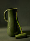 Dadasi green stoneware pitcher