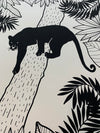 Screen-printed poster 'Panther' 