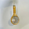 Tennis racket ornament