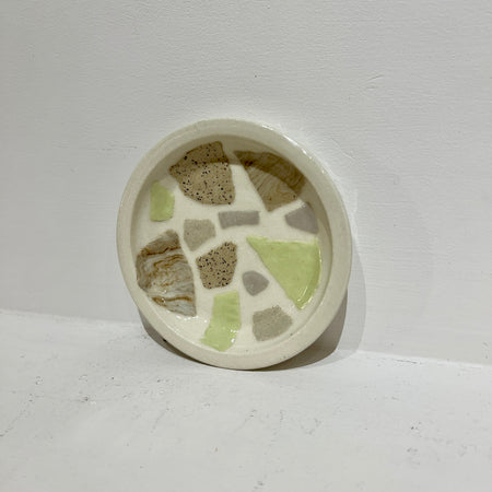 Small Lime Terrazzo Plate