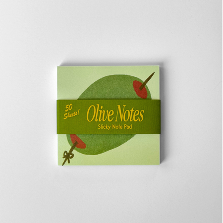 Bloc-notes adhésif 'Olive'