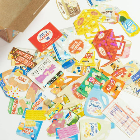 Hako Mini Box of 40 Supermarket Stickers