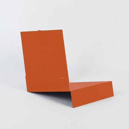 Support LP à livres ou disques orange brûlé