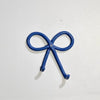 Blue Crochet Bow