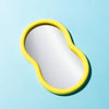 Miroir ovale brillant Waldorf Jaune