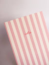 Striped notebook [varied colors] 