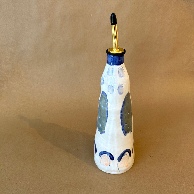 Abstract ceramic oil cruet no.149 